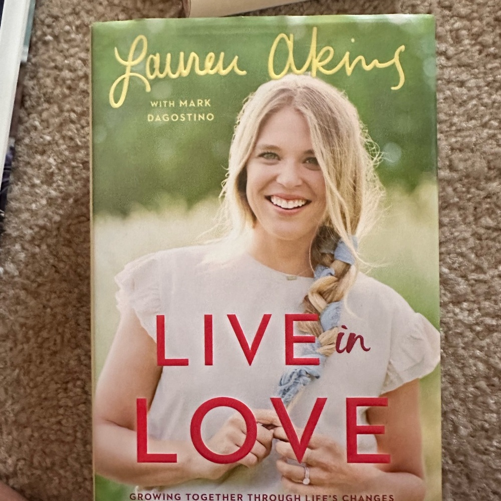 Live in Love by Lauren Akins - Green and Red Cover